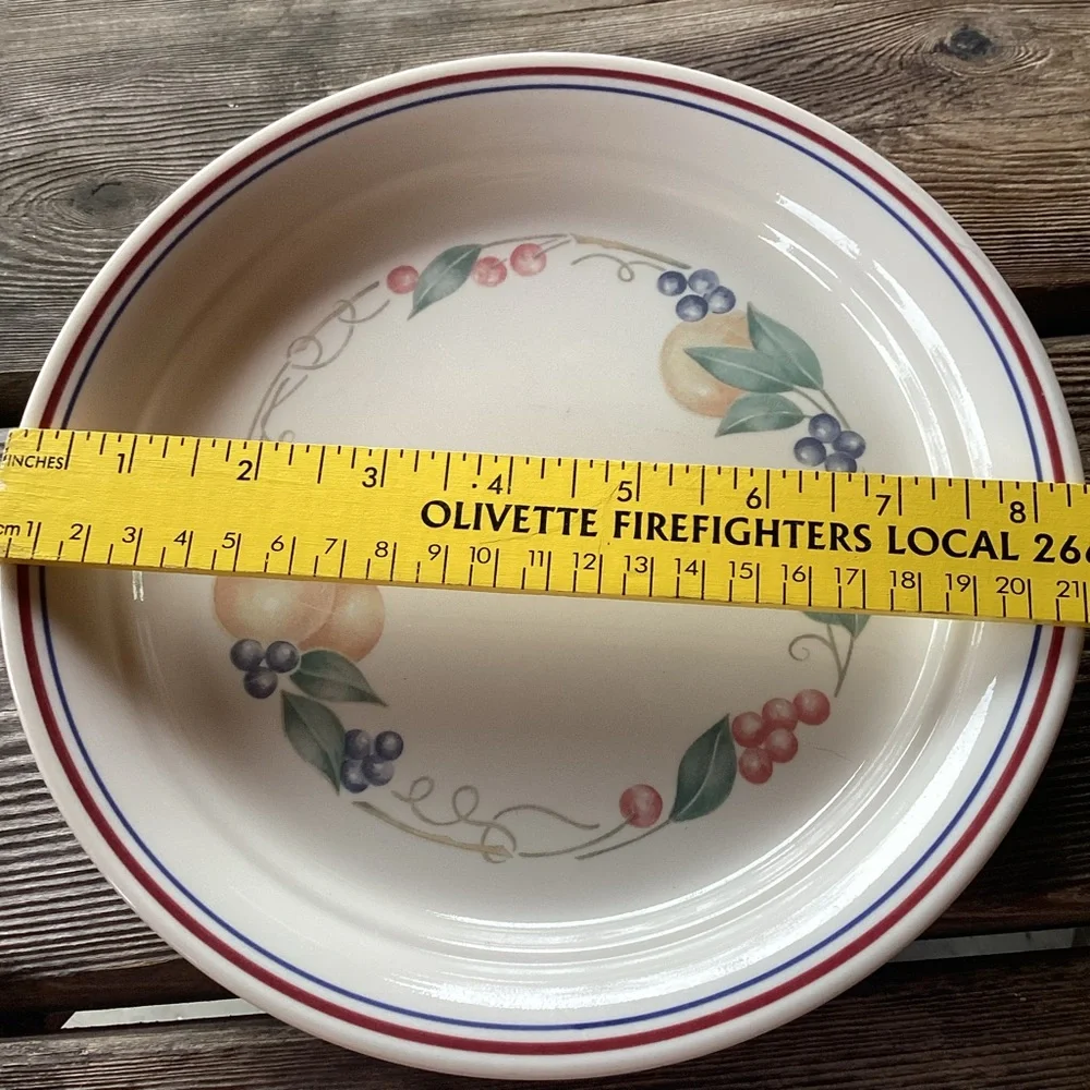 Corelle Abundance Pattern Luncheon Plates - set of 6
